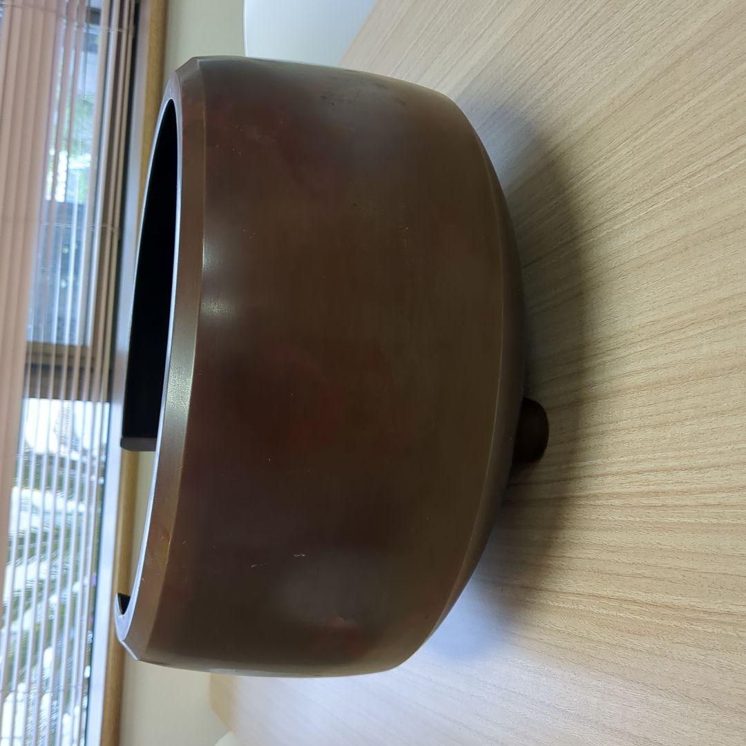 【古美術品】唐銅大西風炉　茶道具　銅製（箱無し）