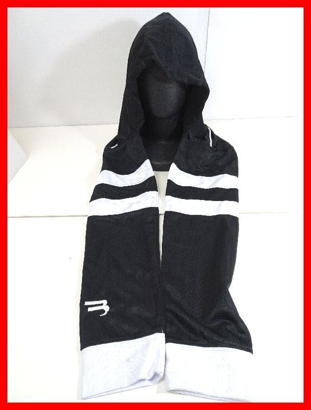 バレンシアガ　サッカーフードスカーフ　サッカーロゴ　中古　Mイ-323