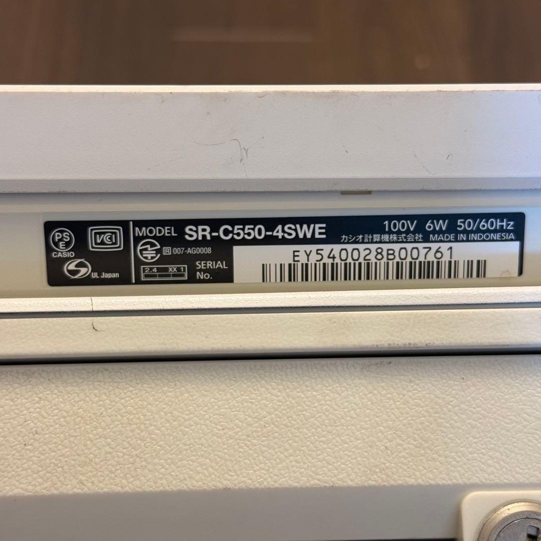 CASIO 電子レジスター SR-C550-4SWE 業務用