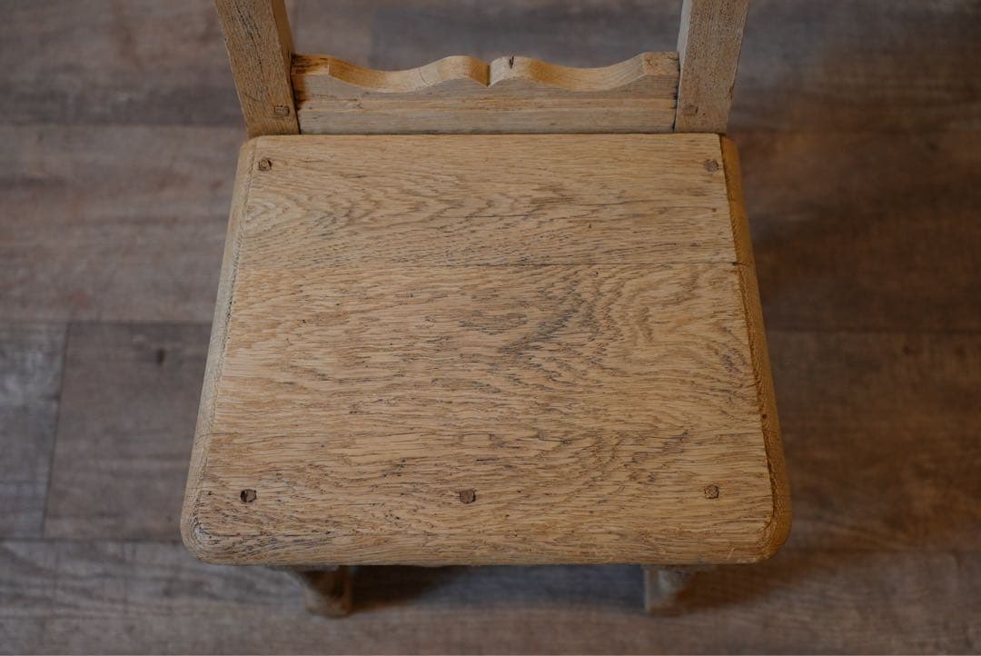 フランスアンティーク　ロレーヌチェア 古い木製の椅子 イス ダイニングチェア