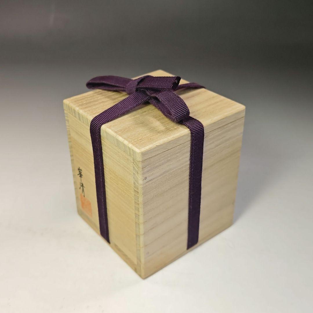 イ778 棗『鶴金蒔絵　棗　共箱』『塗師　峯清作』茶入　茶器　茶道具