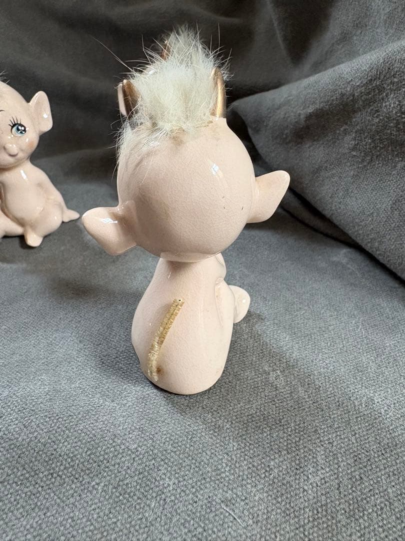 陶器製人形 3体セット　Vintage Rare Charmcraft