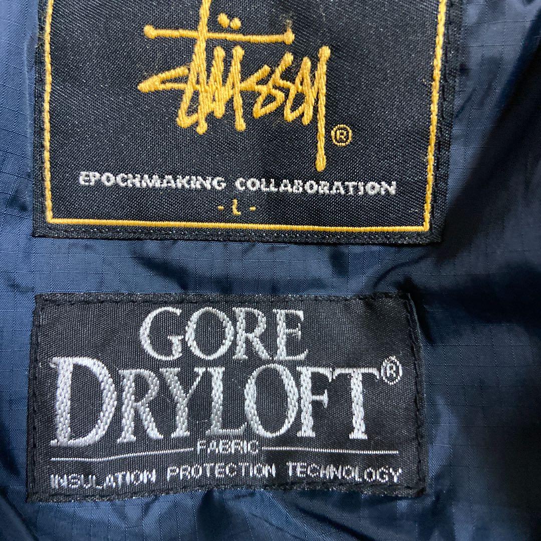 STUSSY×goreーdry loft ファーフード付きデニムダウンジャケット