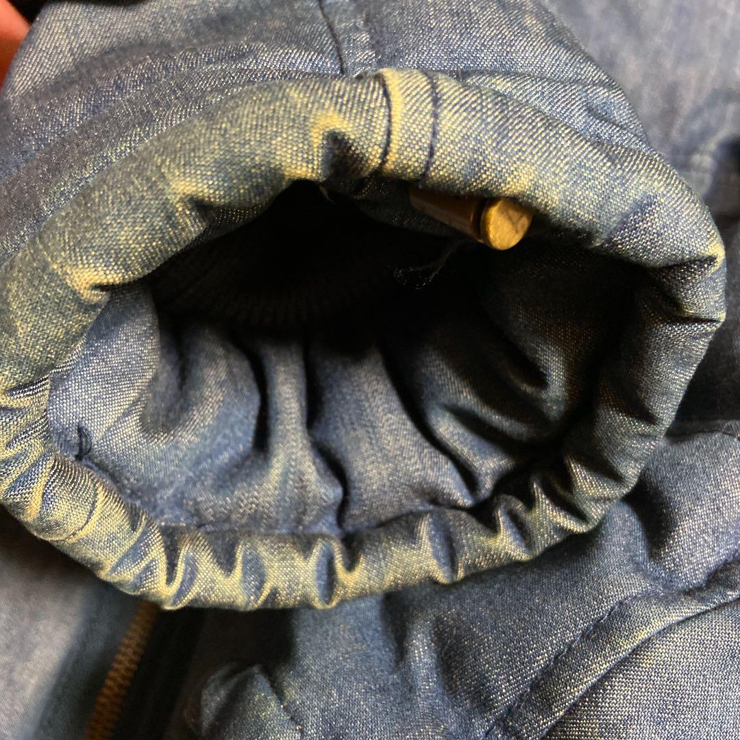 STUSSY×goreーdry loft ファーフード付きデニムダウンジャケット