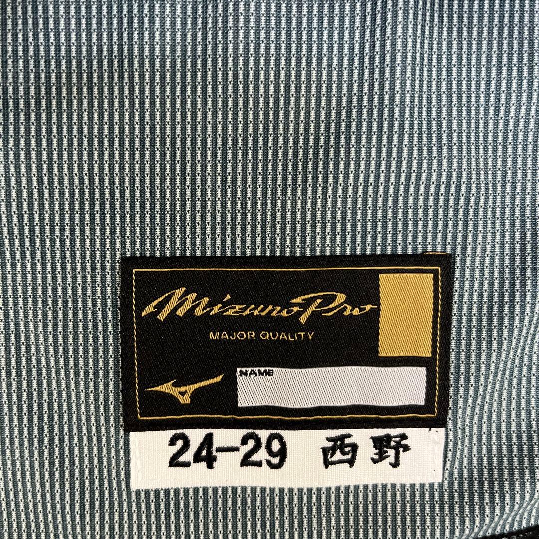千葉ロッテマリーンズ　西野ブラックサマーユニフォーム　実使用　支給品