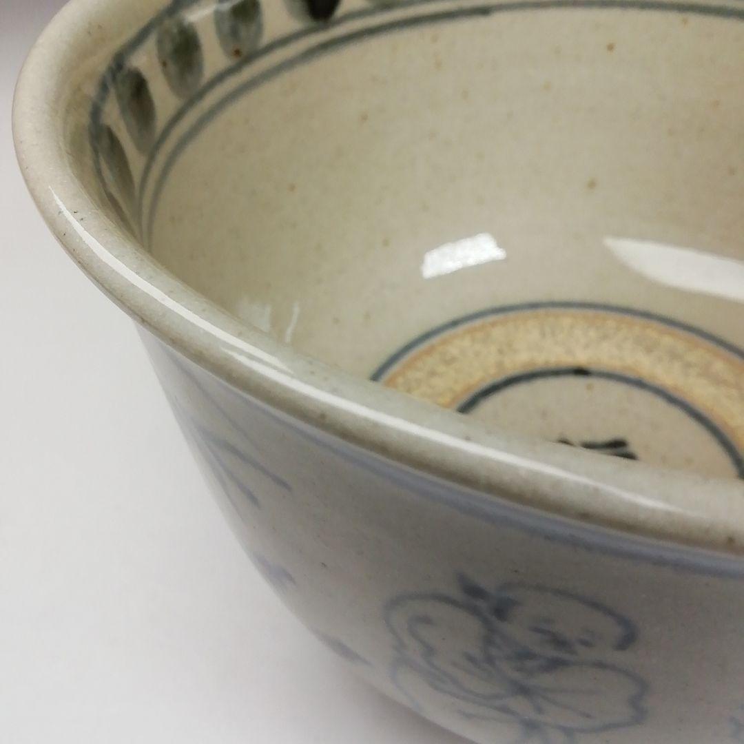 Ｔ９７９　茶碗　『安南写　七賢人絵』『膳所焼』『淡海ぜぜ陽炎園 造』共箱　茶道具