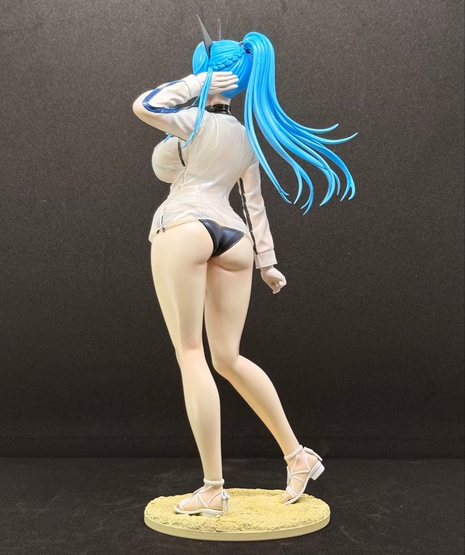 マ*7様 【ガレージキット完成品】勝利の女神 NIKKE ヘルム　アクアマリン