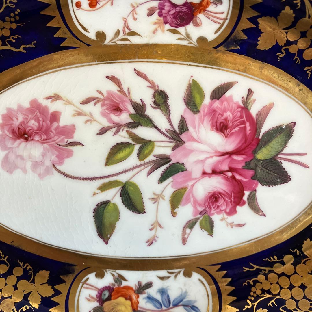 英国アンティーク　Goddenコレクション　リッジウェイ薔薇のサービスプレート