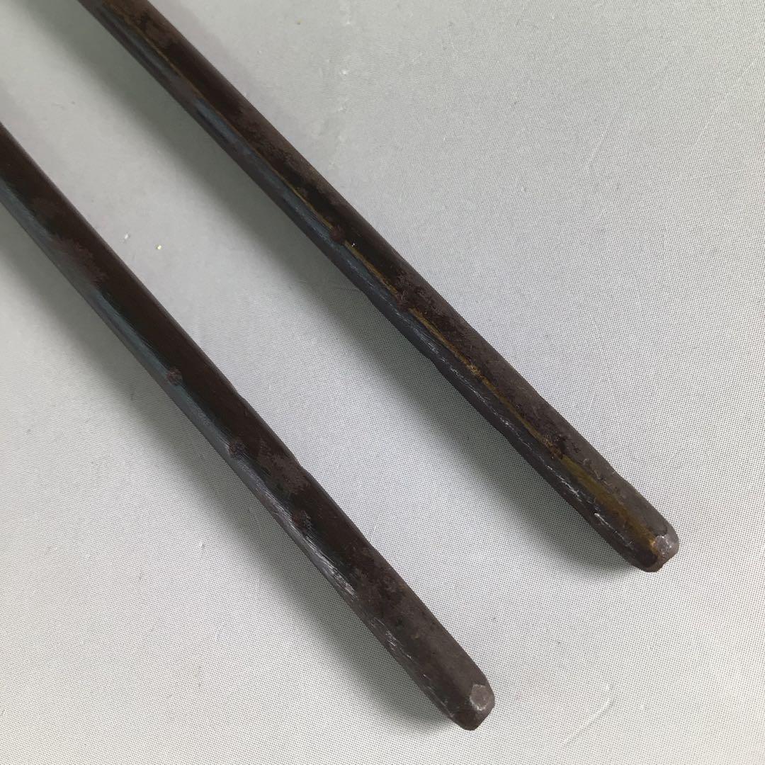 Ｒ４７　火箸　『寺西宗山造』『七宝象嵌』『飾火箸』　共箱　茶道具