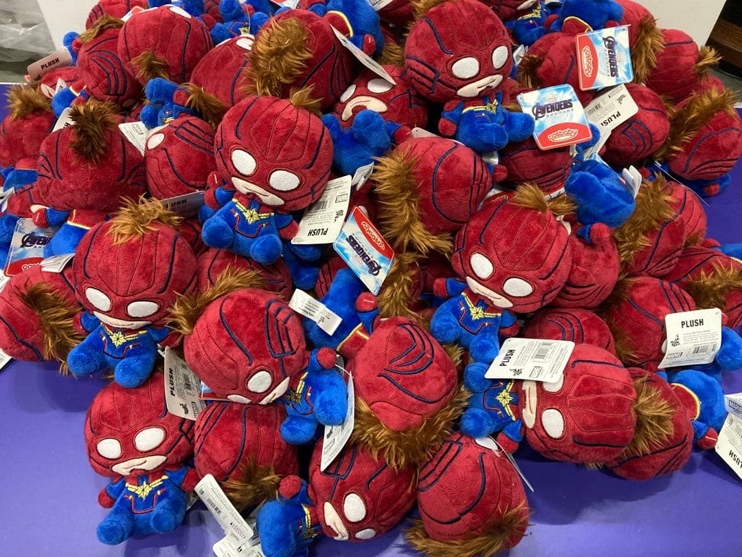 J)新品 マーベル コスベイビー ぬいぐるみ キャプテンマーベル 計82個