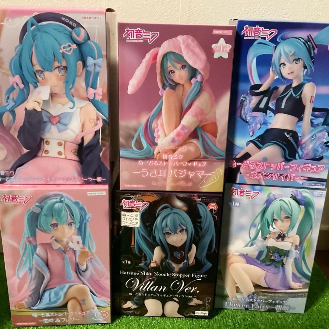 初音ミク ぬーどるストッパー フィギュア まとめ売り　6体セット　未開封