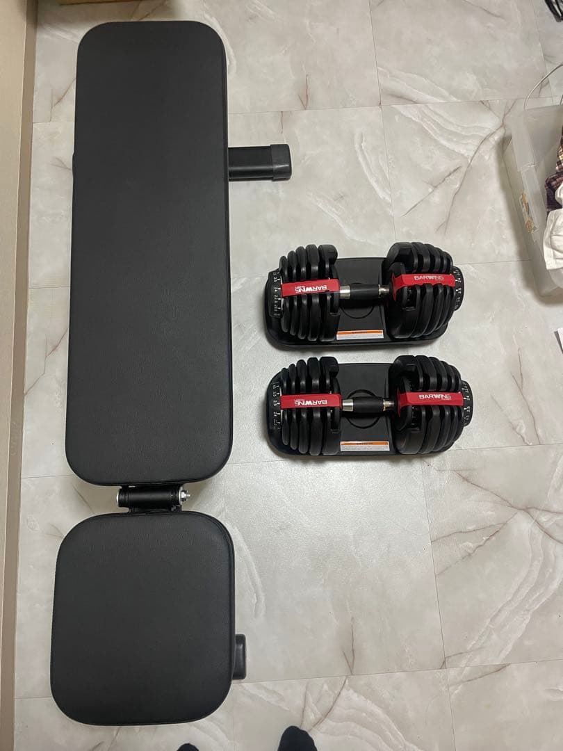 ⚠️【川崎市麻生区引取限定】トレーニングベンチ &ダンベル　ブラック