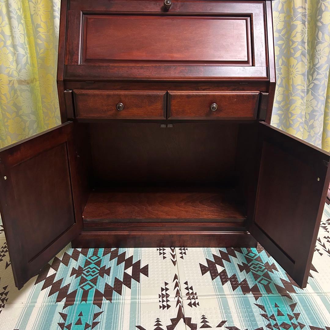 蝦夷民芸ライティングビューロー　美品　レトロ家具　アンティーク