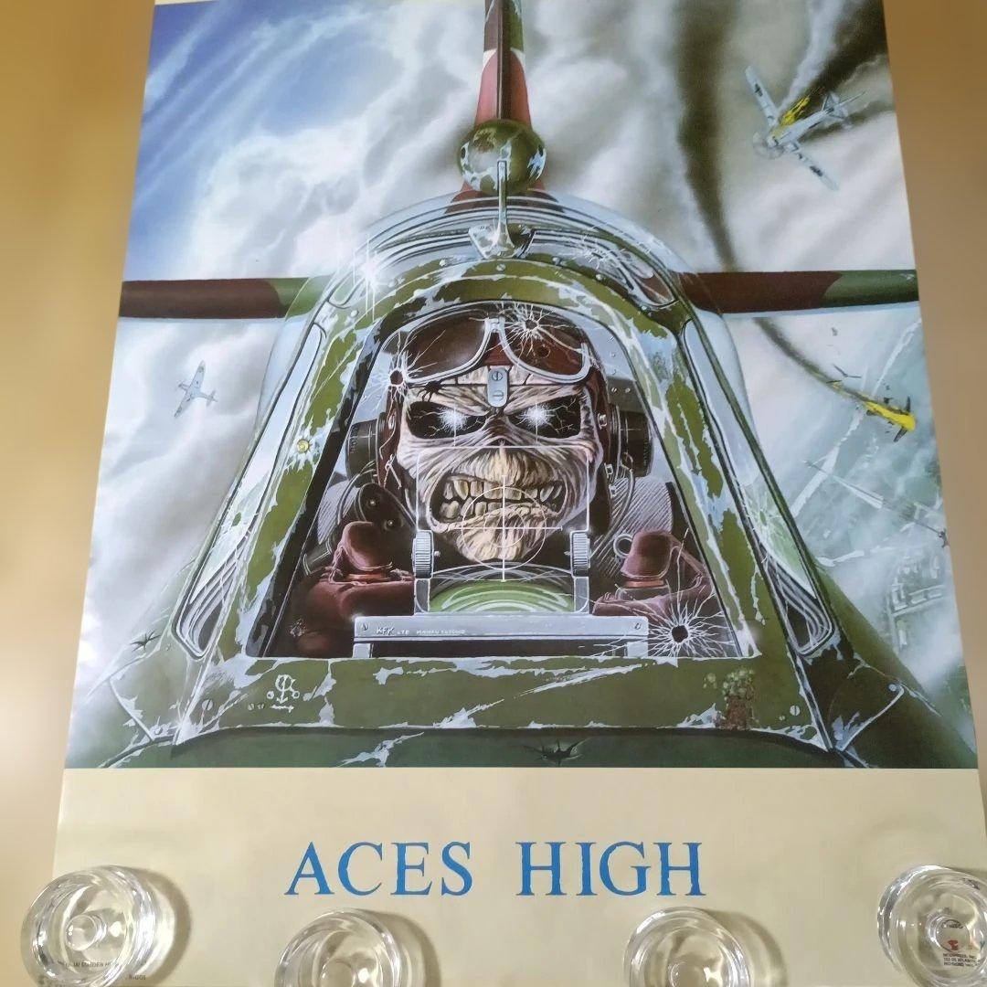 IRON MAIDEN ポスター ACES HIGH Poster 1985