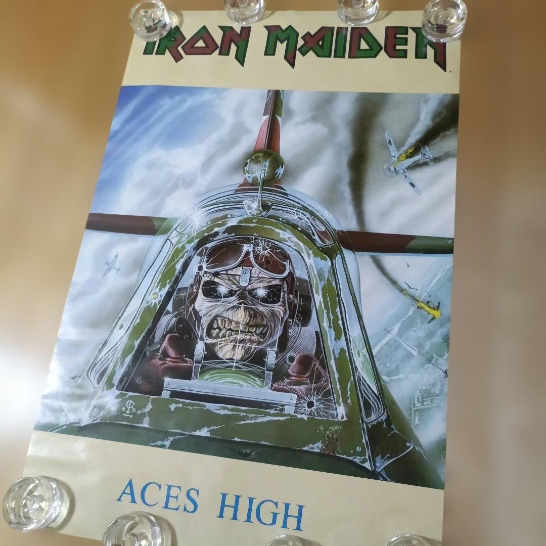 IRON MAIDEN ポスター ACES HIGH Poster 1985