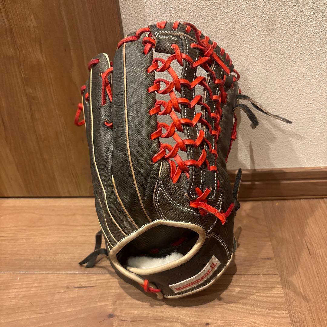 movement II 軟式グローブ 黒/赤