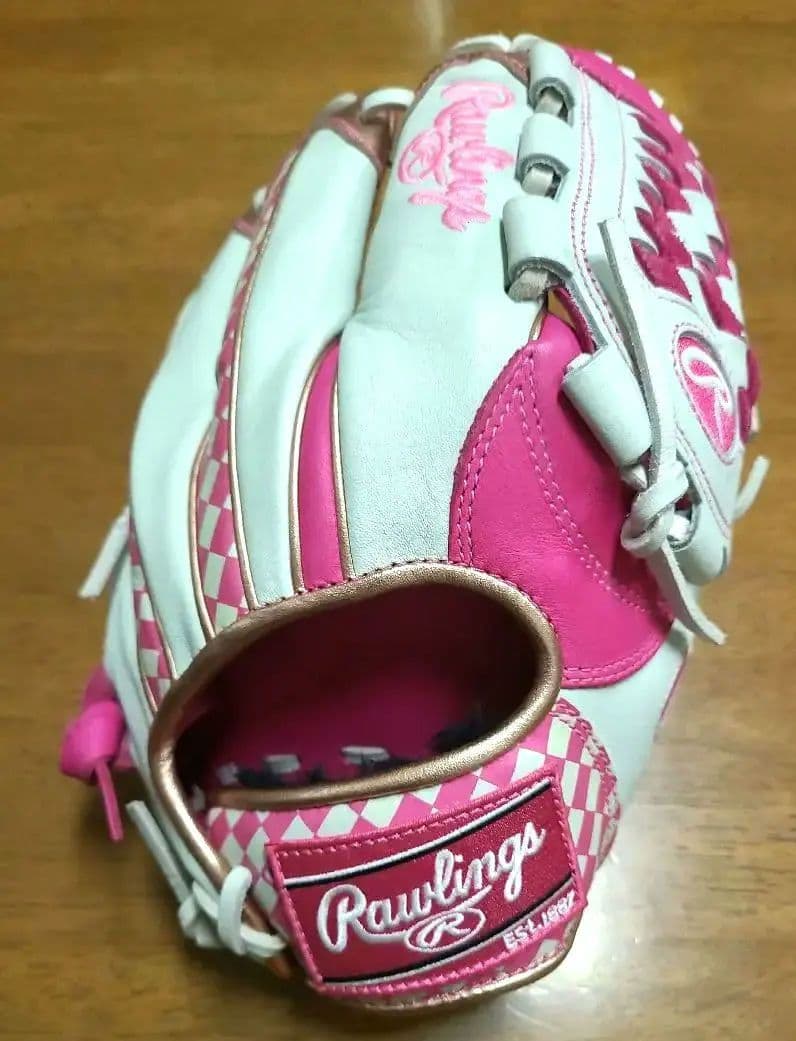※激レア　ローリングス　野球　グローブ　ピンク　軟式　内野　外野 オールラウンド