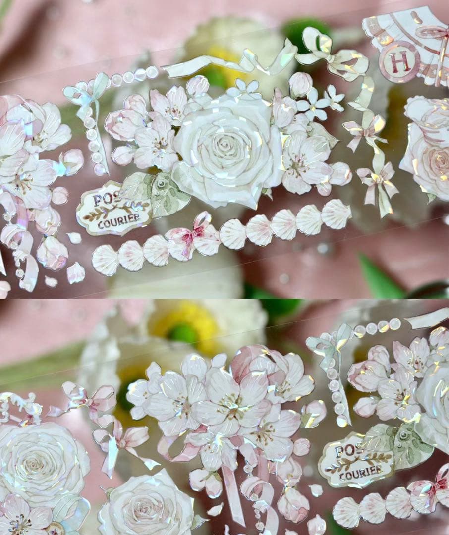 海外マスキングテープ巻売り 温柔阱 フラワー 人物マスキングテープ