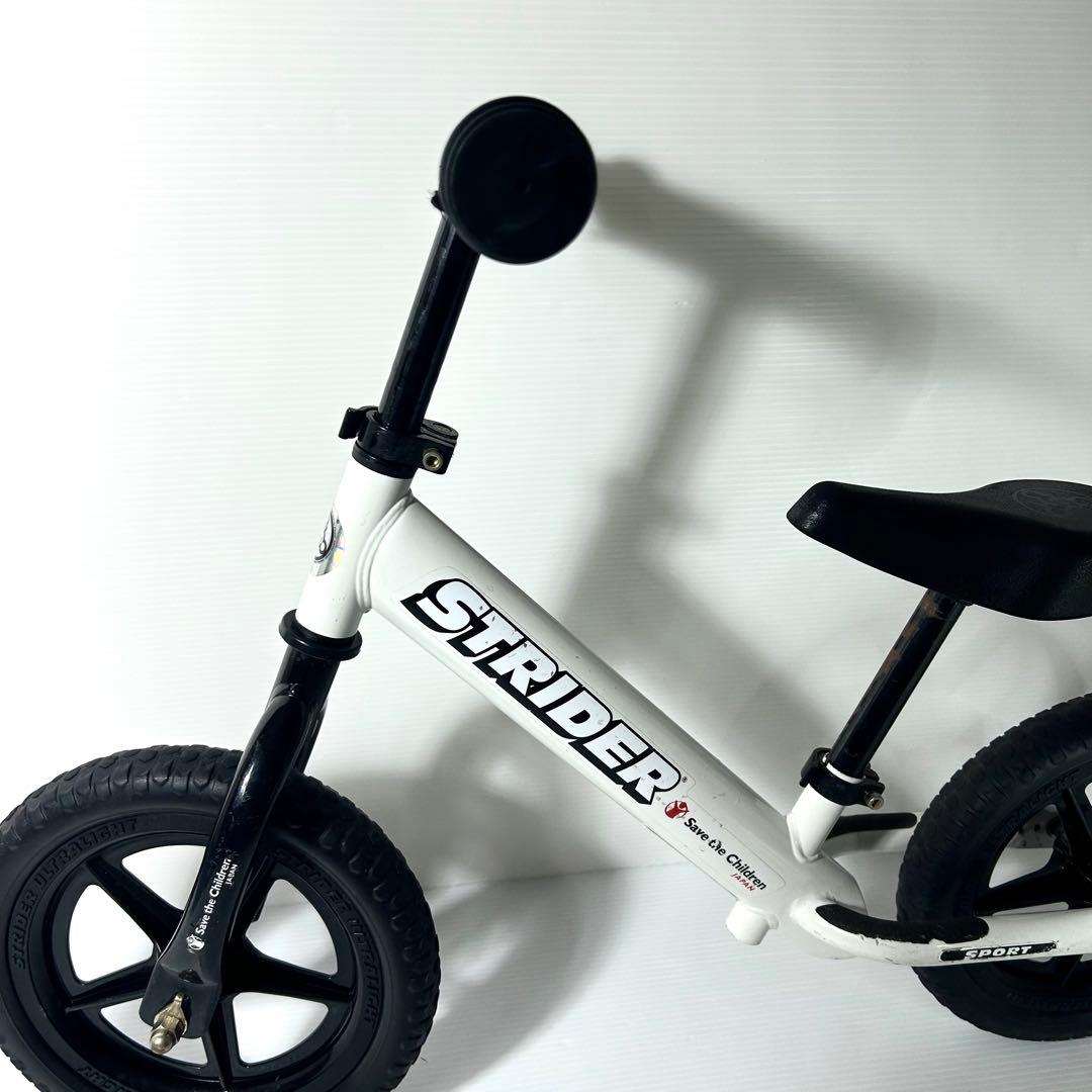 美品☆STRIDER SPORT バランスバイク ペダル無し ホワイト 白