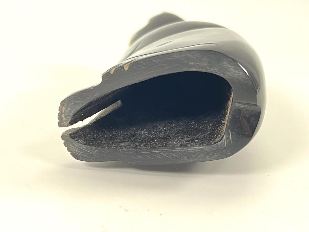 骨彫 猫 置物 立像 骨雕細工 骨董・民芸美術品