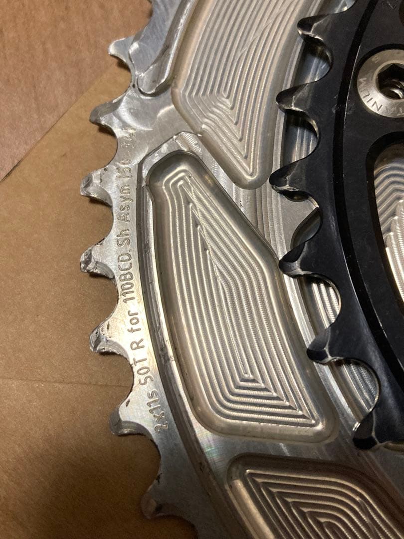 ALUGEAR アルギア50T-34Tチェーンリング Shimano互換 11s