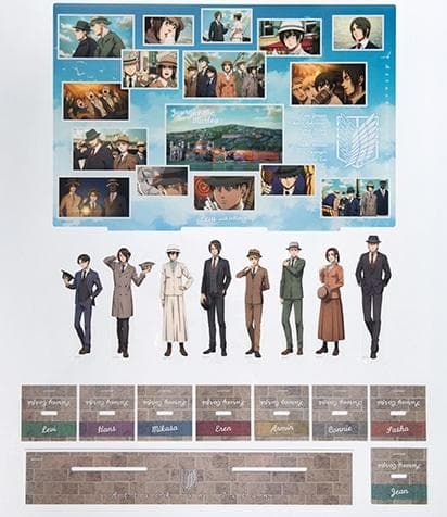 進撃の巨人 アクリルスタンド 8体セット　海外限定