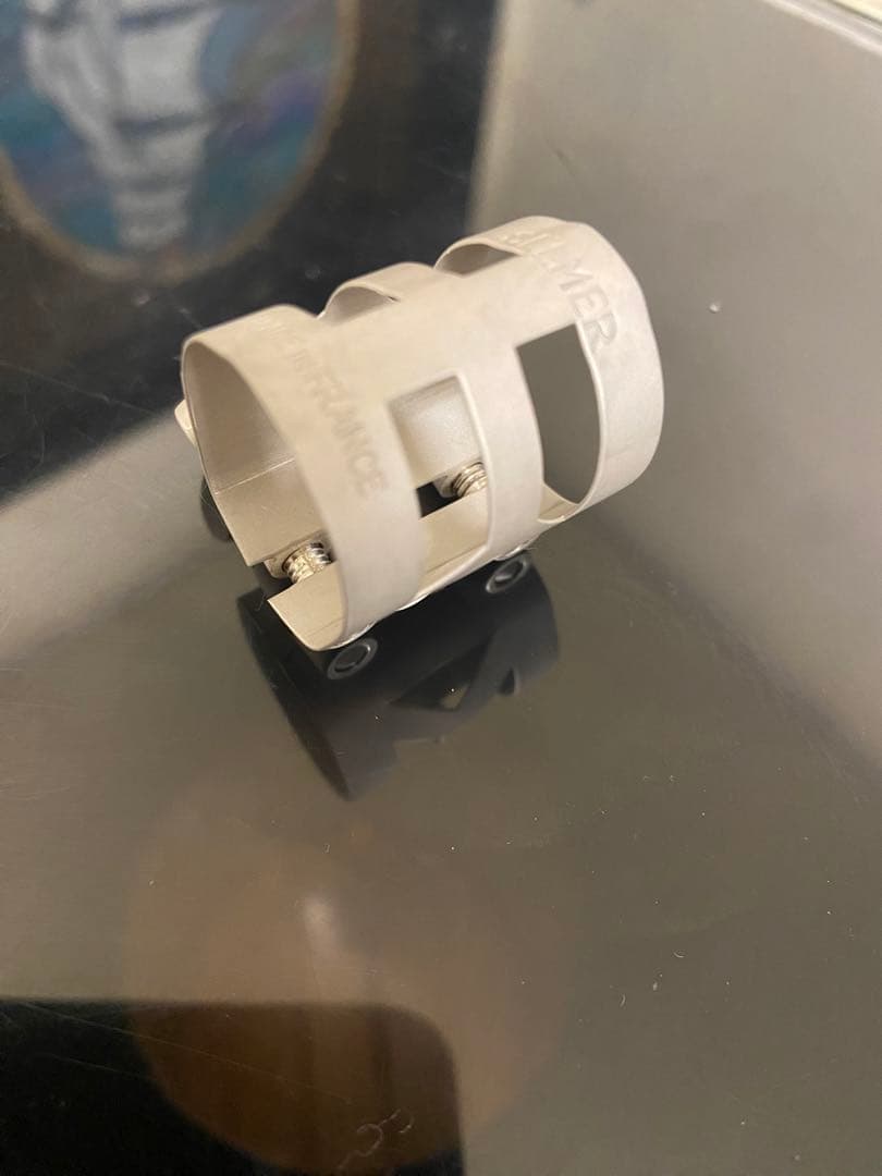 テナーサックス リンク用加工 リガチャー セルマー サテンシルバー