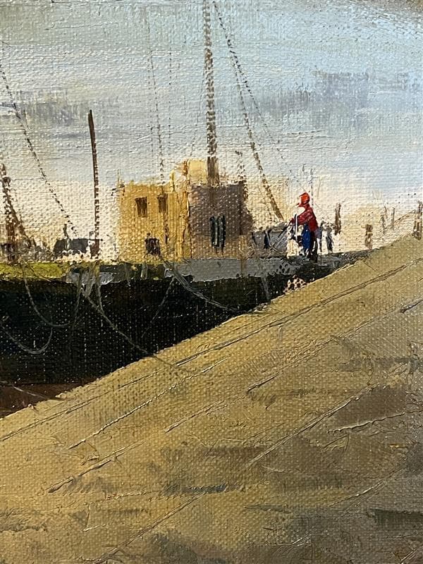 ふ*☆様 「真作」酒井健吉「パリー セーヌ川」風景画　油彩画　額装　サイン有り