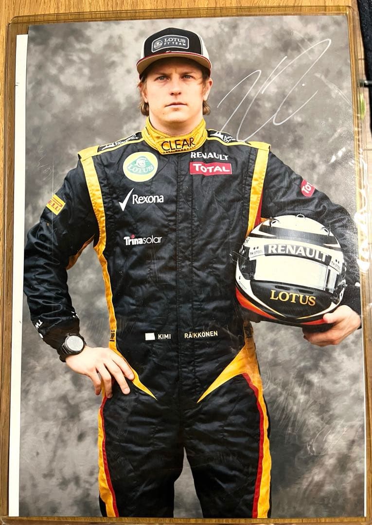 キミ・ライコネン（ロータス）F1 2012 直筆サイン入り A4サイズ