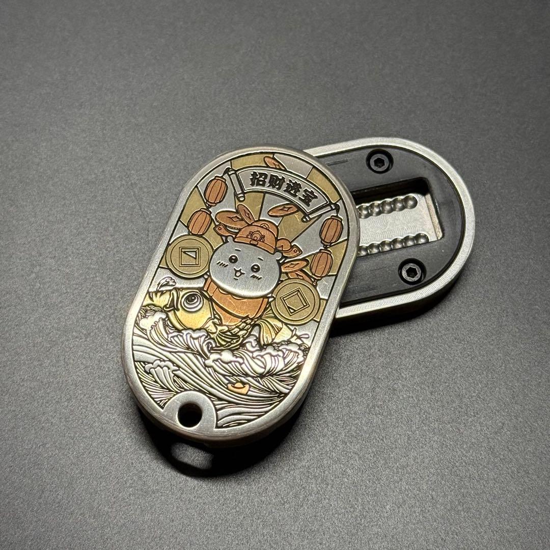 「正規品」HE EDC フィジェットトイ SS製 　真鍮彫刻 限定　絶版