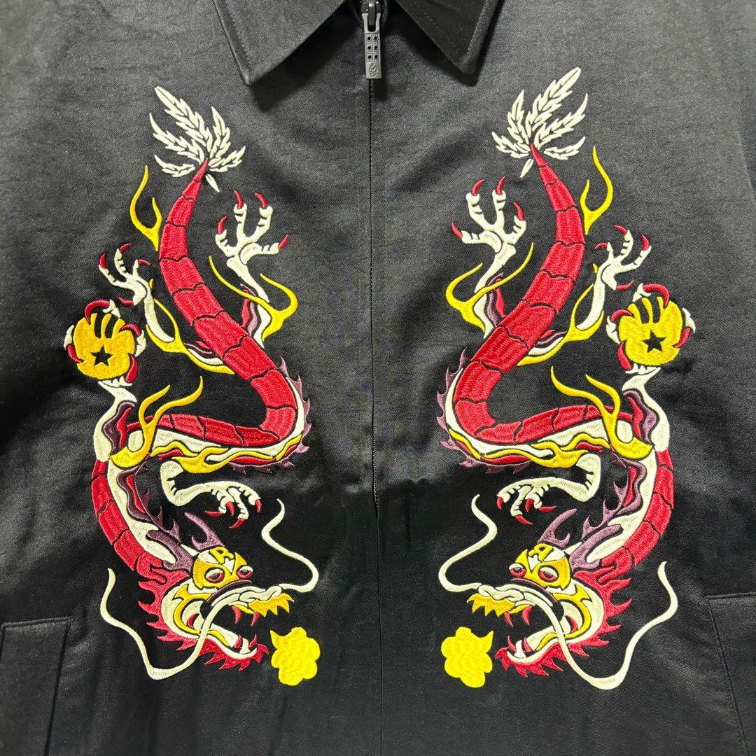 新品 ラッセルノ ゴルフ ドラゴン スーベニア ジャケット ブラック XL 6