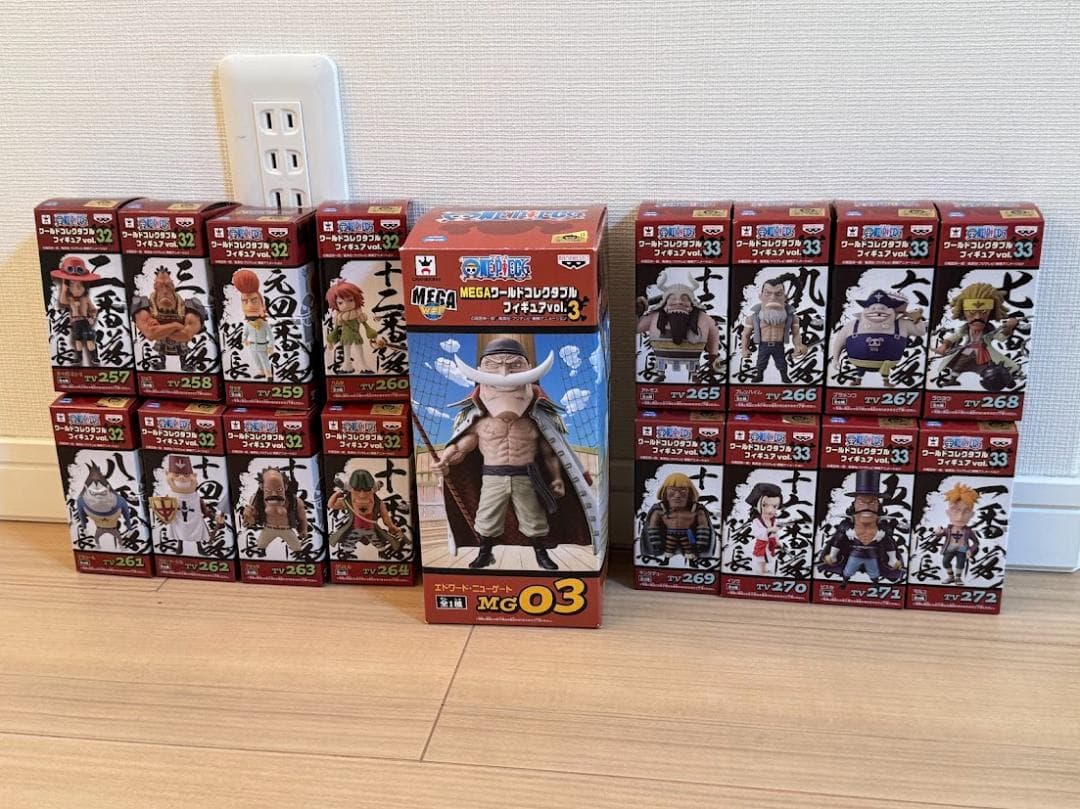 ワンピース　ワールドコレクタブルフィギュア 白ひげ海賊団 コンプ 17体セット