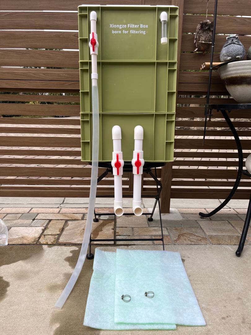 25W水中ポンプ付き水槽池用万能ろ過フィルター 外部式飼育濾過装置器アクアリウム