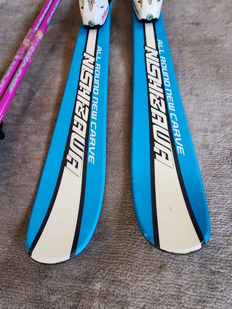 NISHIZAWA 108ジュニアカービンクスキーセット☆ブーツ21☆ストック付