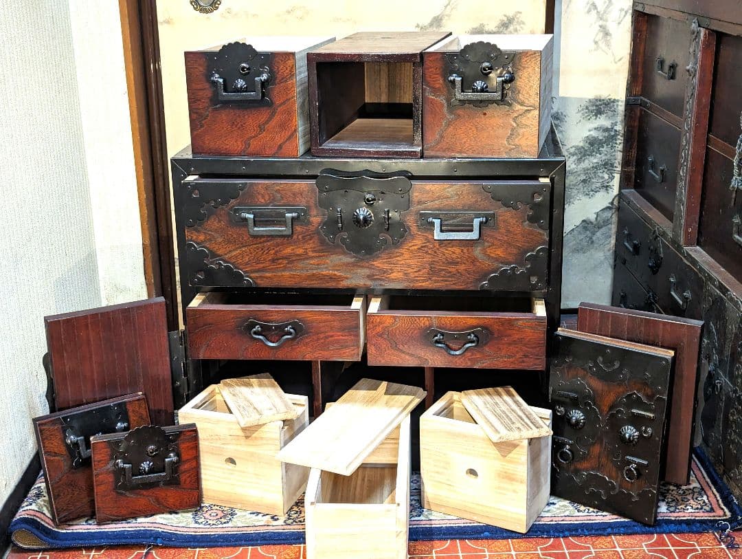 船箪笥　銭箱　時代箪笥　帳場家具　　　　　古箪笥