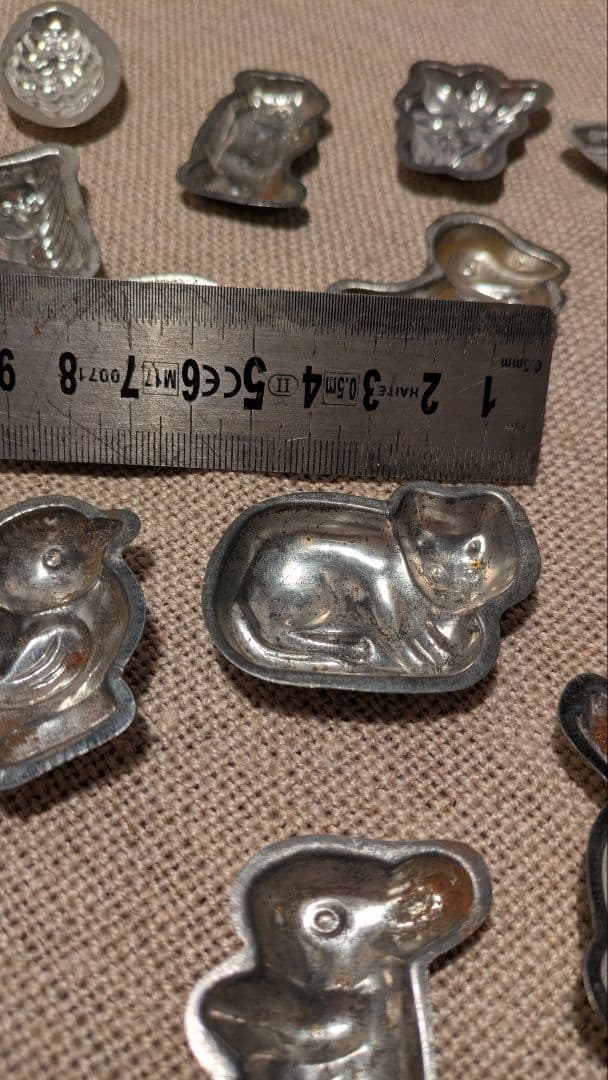 ヴィンテージ チョコレート型 17個セット ブリキ製 モールド CT-1