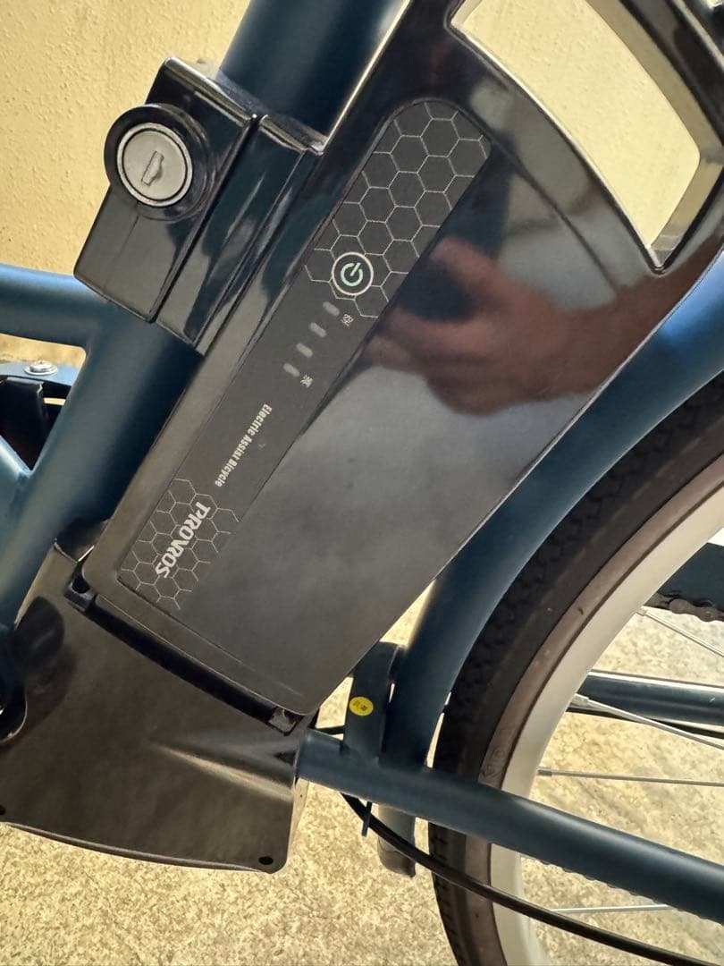電動アシスト自転車 シティタイプ 青 26インチ