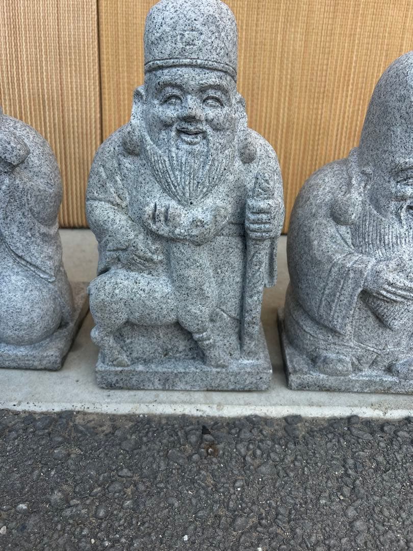 専用です縁起物　みかげ石　御影石　七福神　美品　2体