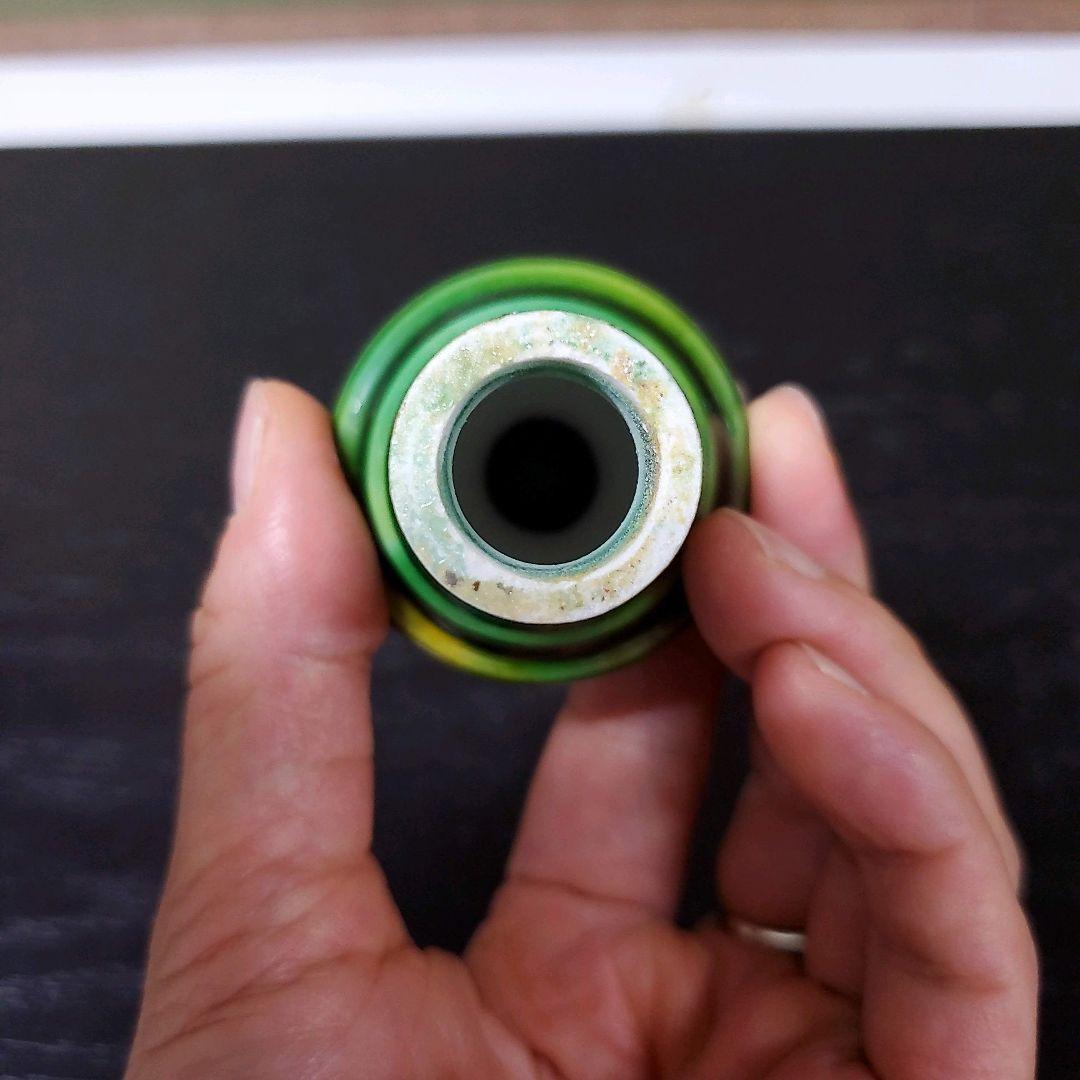 （611）✿特価★十三代横石嘉助★長崎三彩★鳳首瓶★破魔オマケ付き★