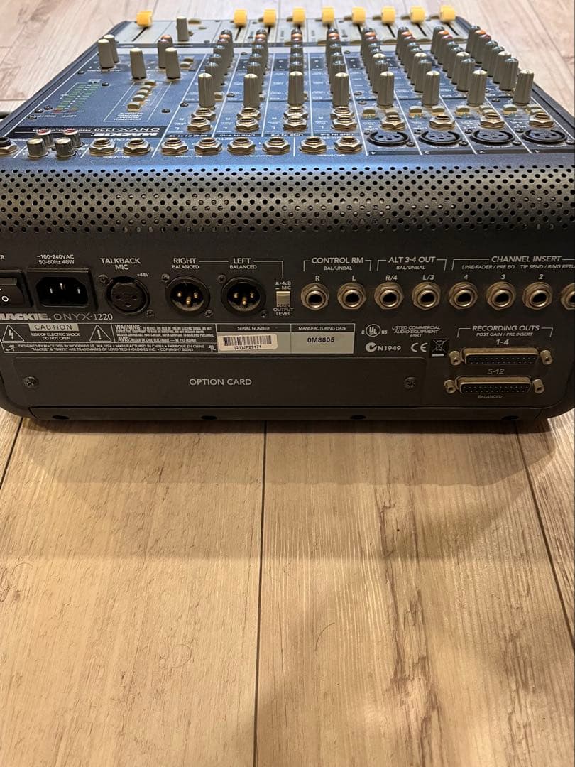 MACKIE ONYX 1220 アナログミキサー