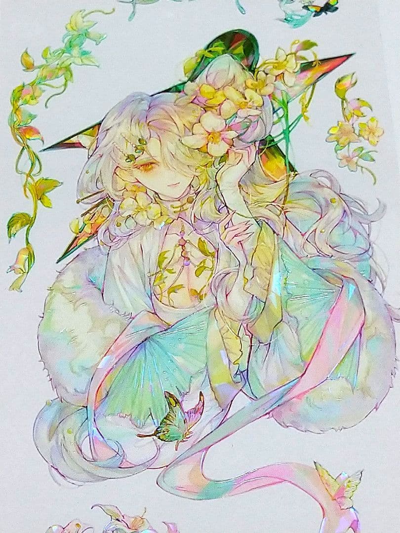 J1041＃千秋岁(贝壳光)xx studio切り売り海外人物マステ女の子