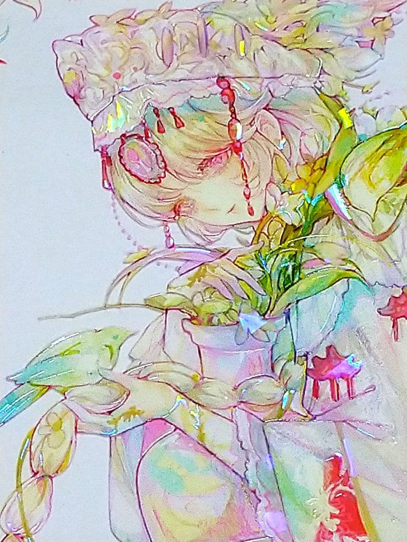 J1041＃千秋岁(贝壳光)xx studio切り売り海外人物マステ女の子