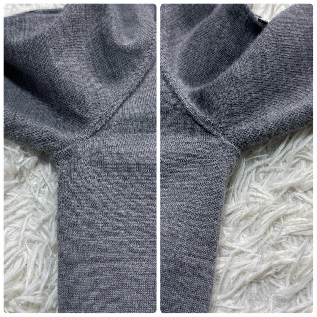 2021FW BEAMS GOLF グレー Vネックセーター S ウール