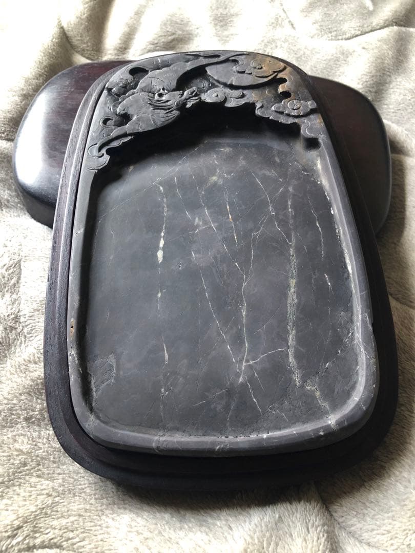 すずり 端溪硯 老坑水岩 大西洞 金綫 金皮 書道用品 端渓硯 文房四寶