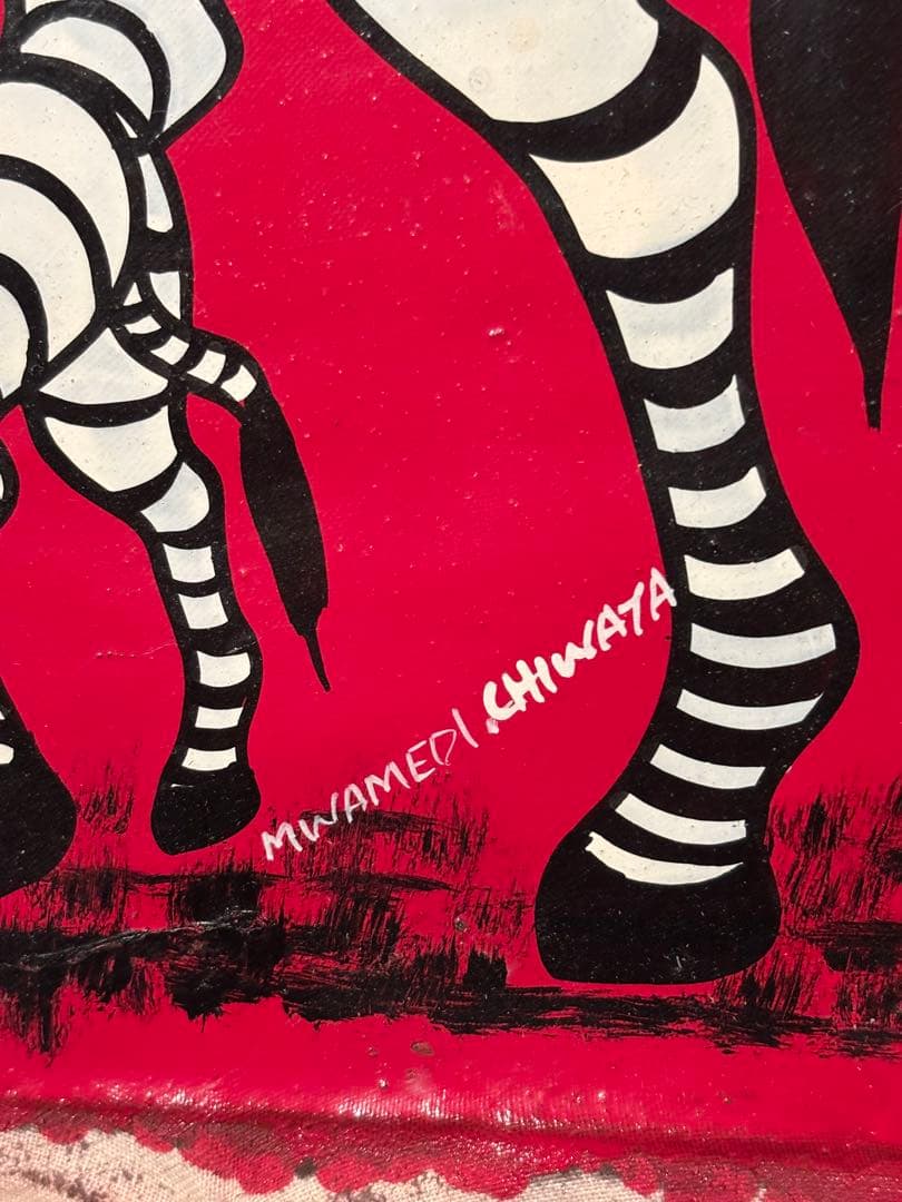 本物　ムワメディMWAMEDI 絵画作品