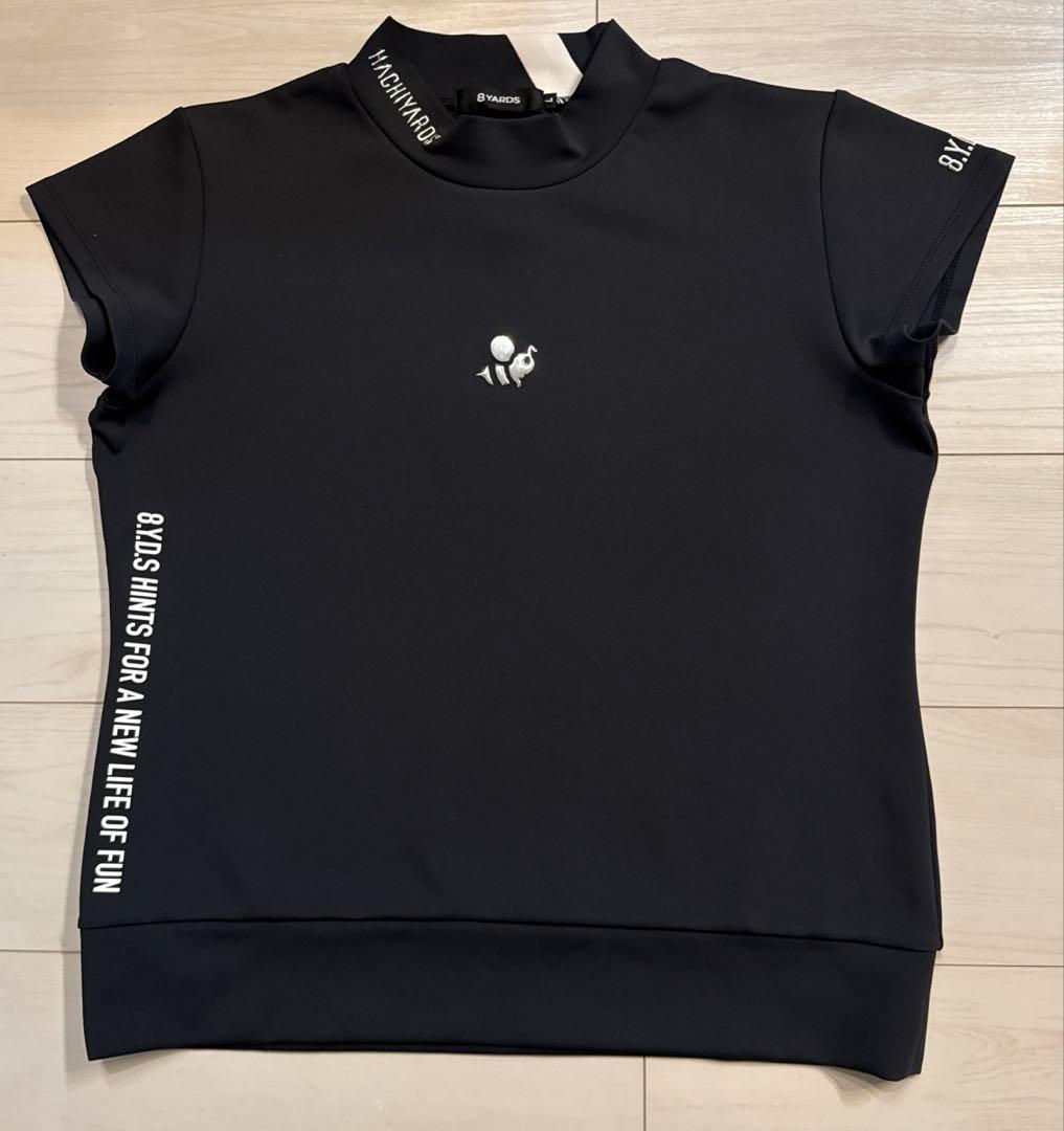 ハチヤーズ　レディース　ダンボールニット　モックネック　トップス　ウェア　L 黒