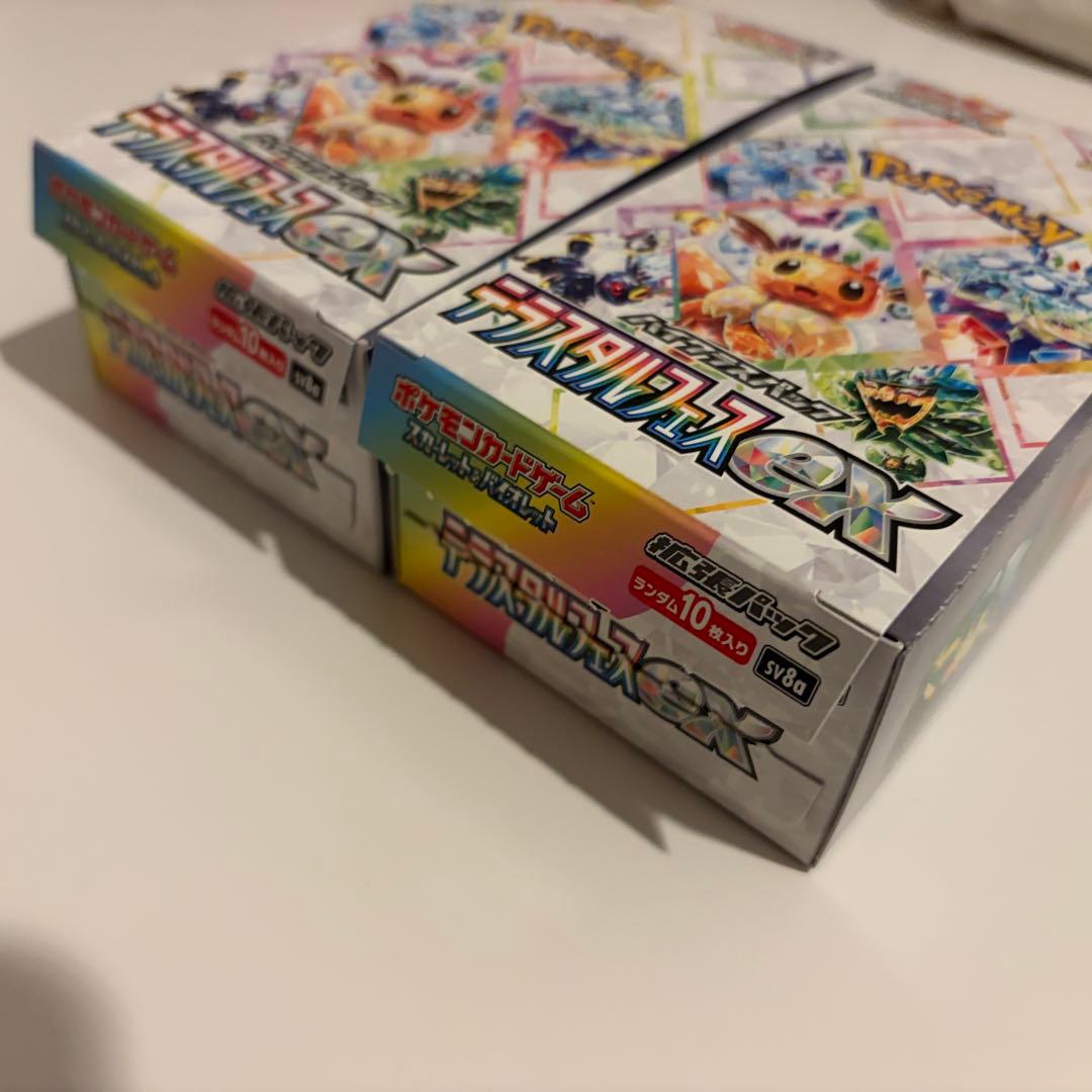 ポケモンカード　テラスタルフェスex 2box シュリンクなし