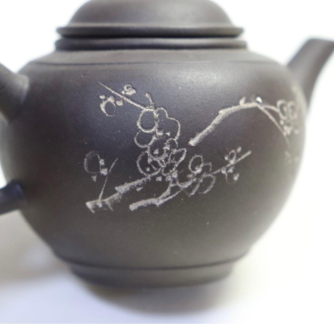 中国茶器　紫泥急須　朱鳳仙作　業生刻　送料込み0916