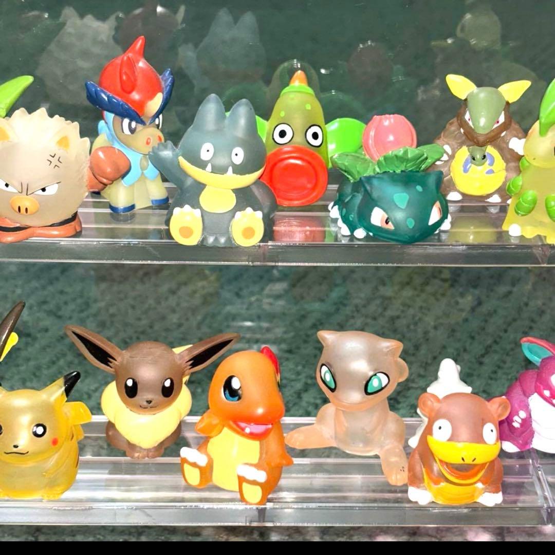 早い者勝ち！【激レア】ポケモンキッズ ポケモン 指人形 クリア 34体まとめ売り