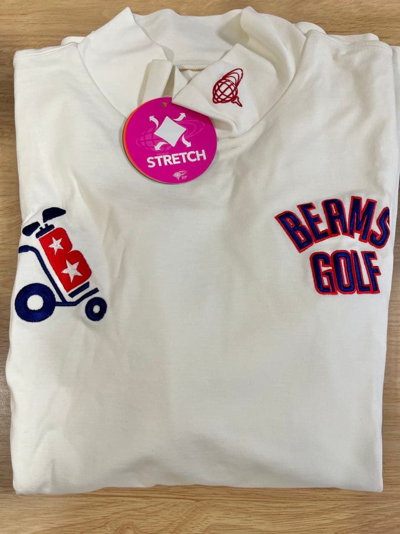 新品　ビームスゴルフ BEAMS GOLF モックネックシャツ 長袖　Lサイズ